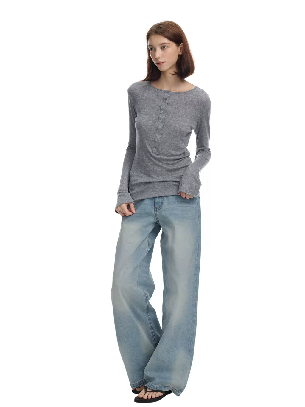 Veryrareme Low-rise Wide-leg Jeans