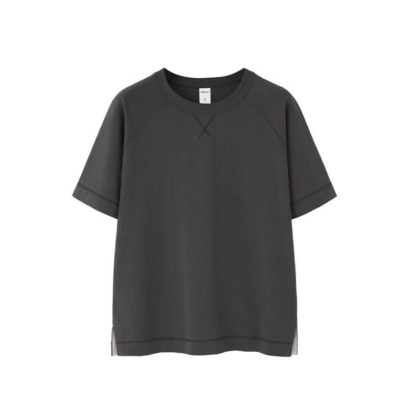 Inflation Retro Shoulder Hem Split Tee