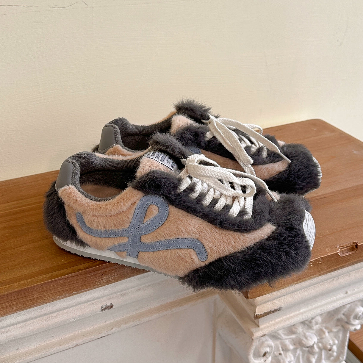 Lidaren Produced Leather Warm Retro Casual Shoes