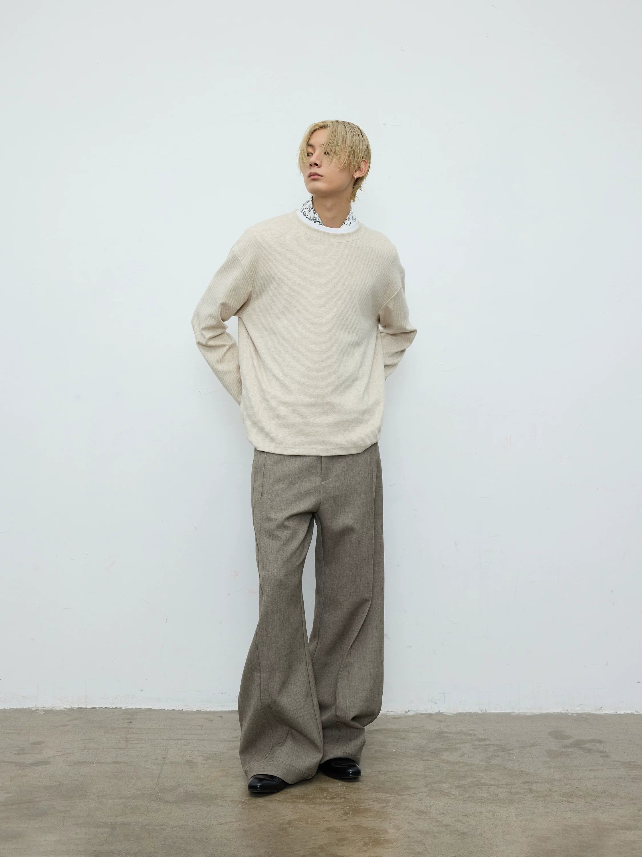 TERRAINCOGNITA Pinch Pleated Silhouette Casual Versatile Trousers