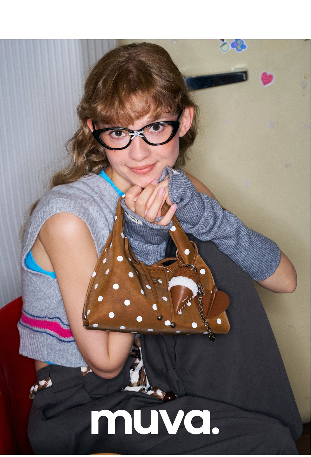 MUVA Bobo Dot Vintage Tote Bag