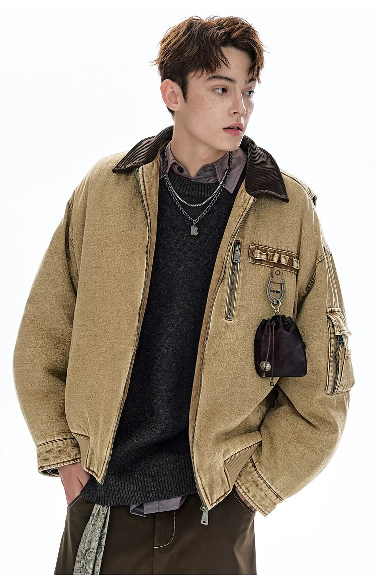 BJHG Retro Thickened Cotton-padded Jacket