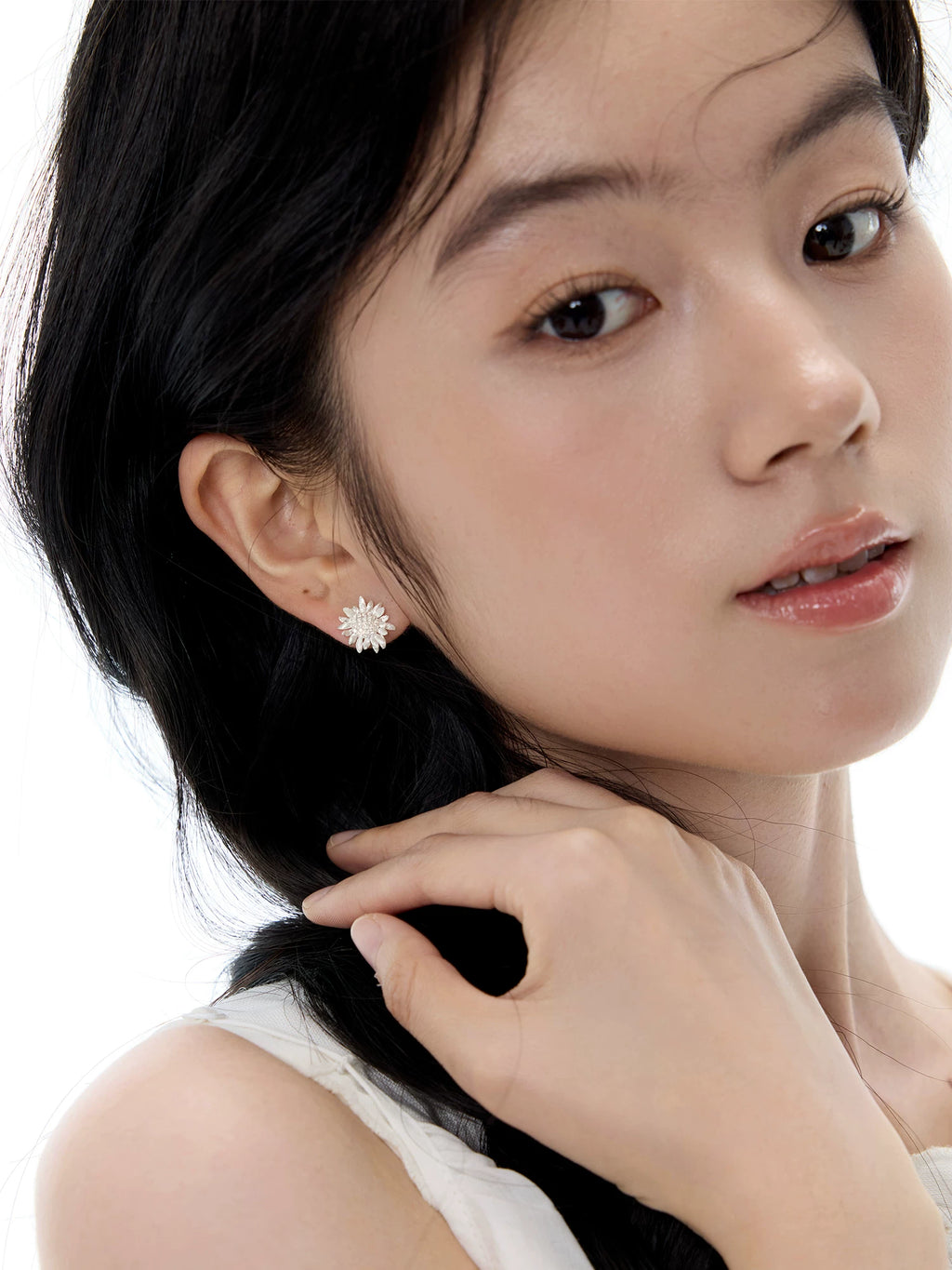 NO SOLUTION Plant Sunflower Fringed Earrings