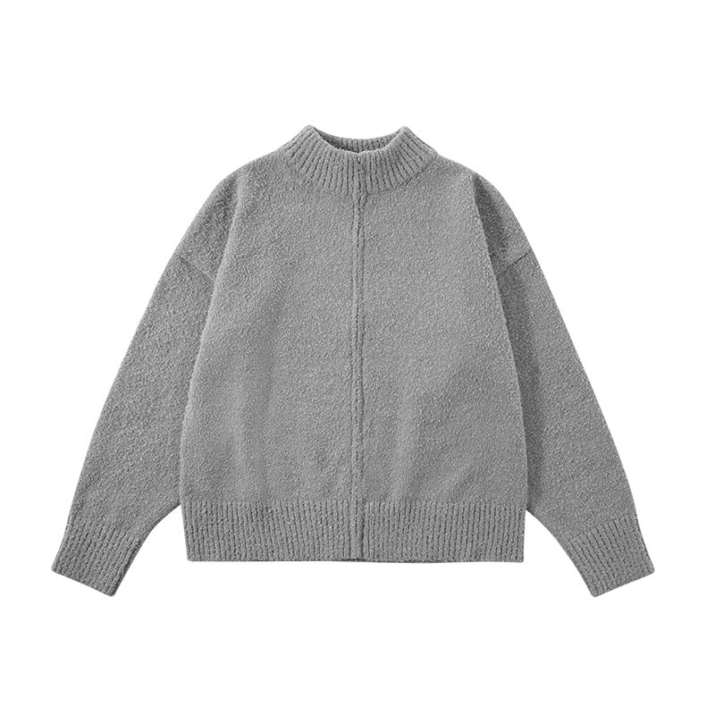 Inflation Vintage Stand-Up Collar Sweater Jacket