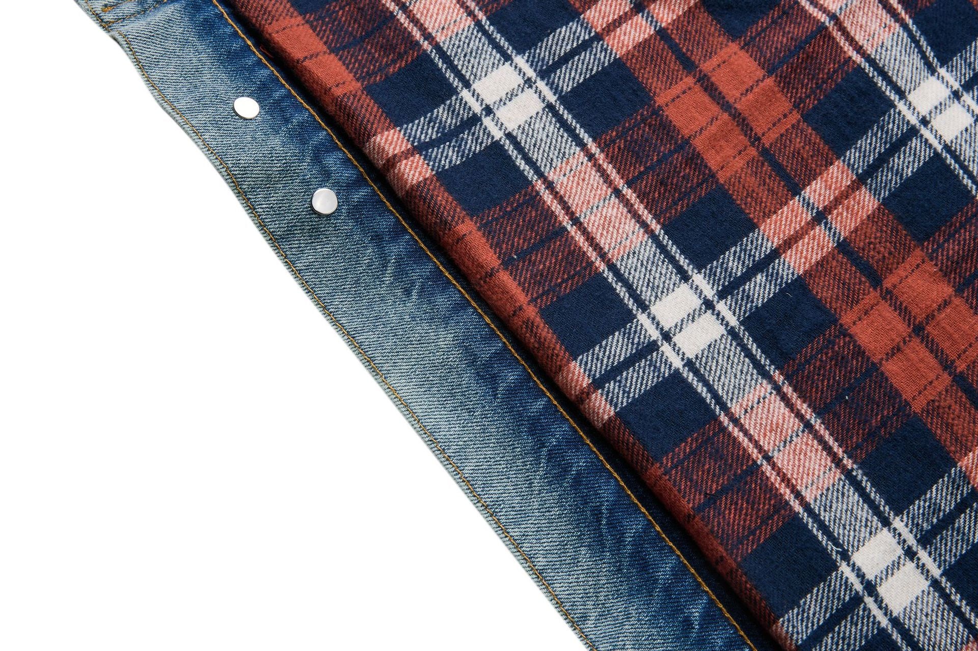 EME Plaid Vintage Premium Denim Jacket