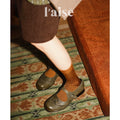 L'aise Carved Round Toe Shoes