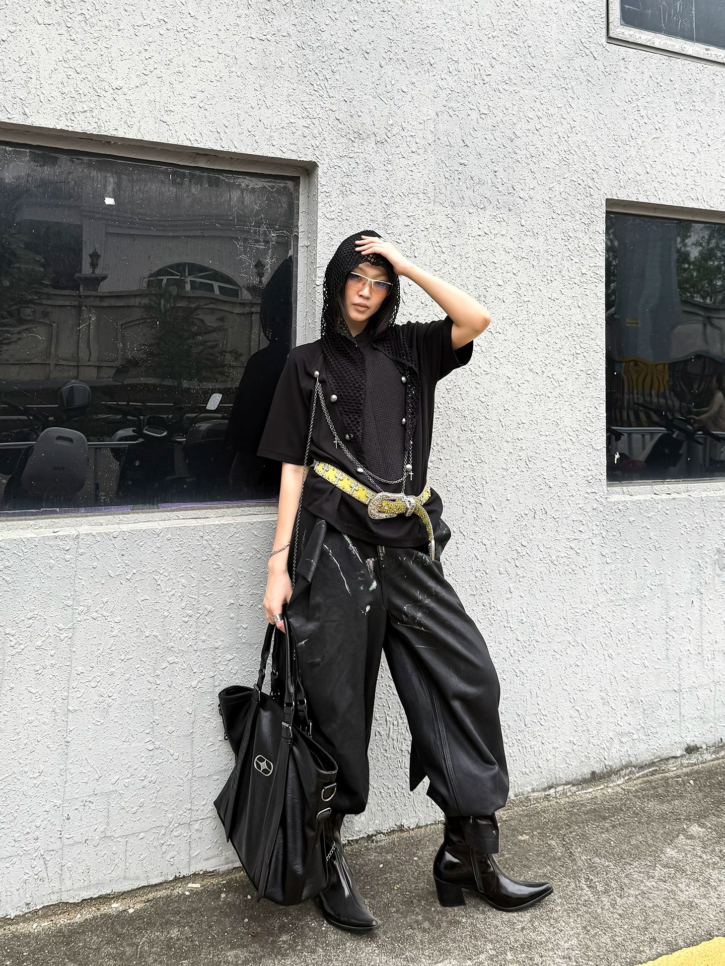 TZ Killer Removable Necklace Splicing Loose Tee