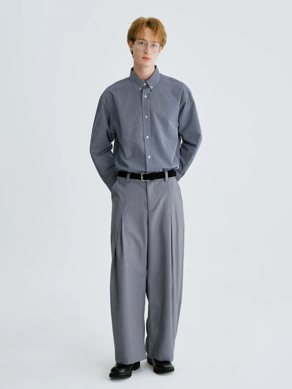 LIVINGTOWN Versatile Simple Plaid Shirt