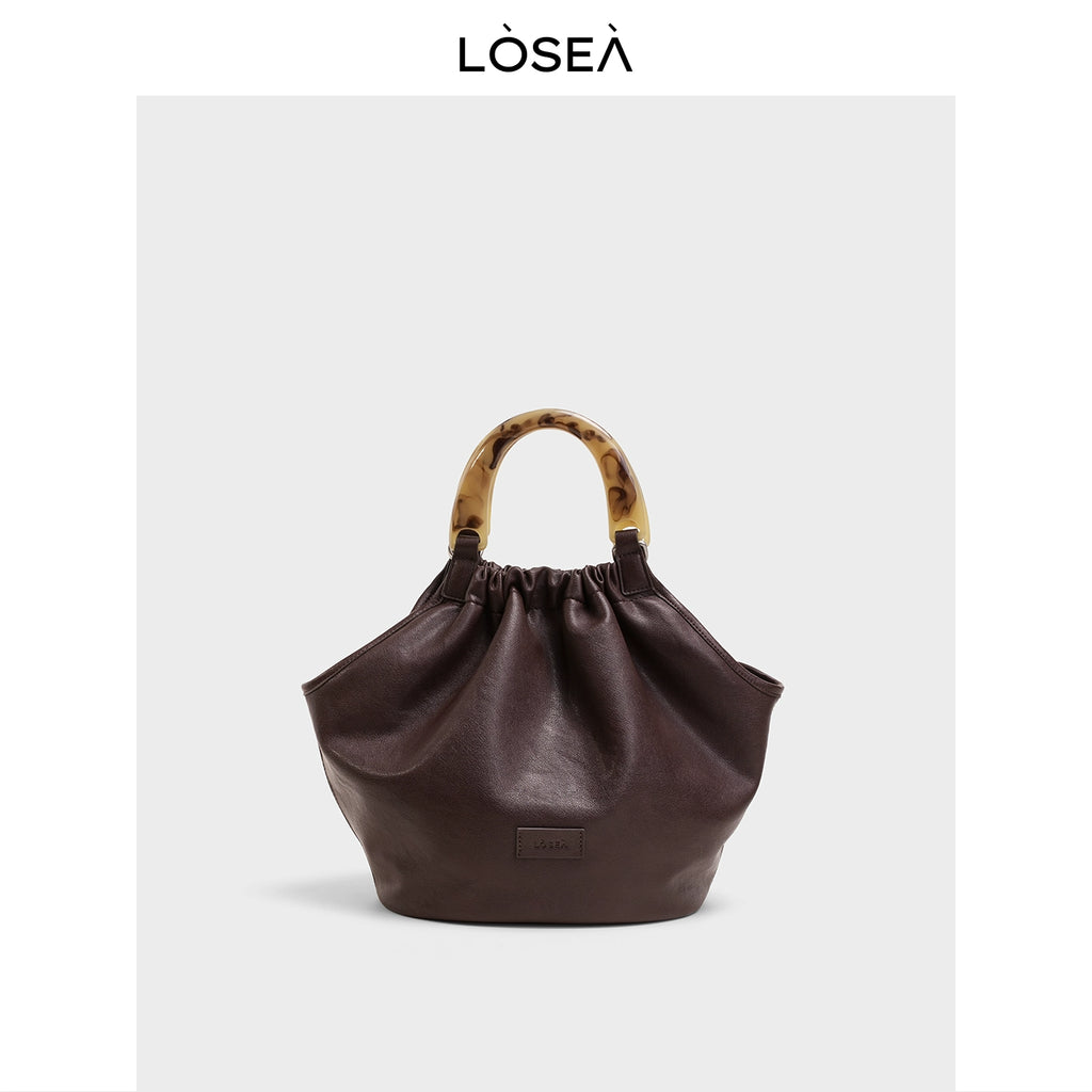 LOSEA Simple Oriental Aesthetic Vegetable Basket Tote Bag