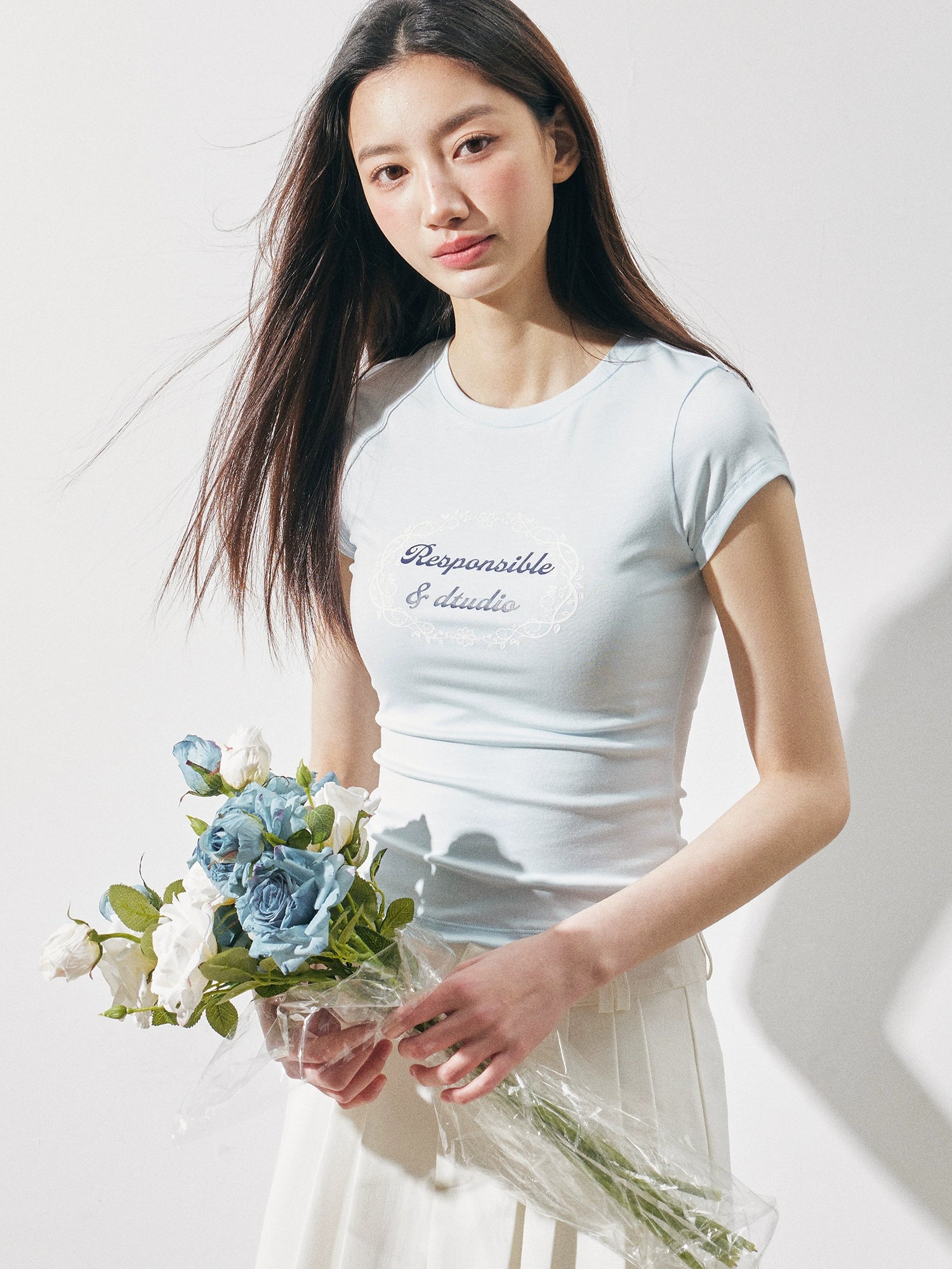 RPB BRAND Crew Neck Slim Slim Short Tee