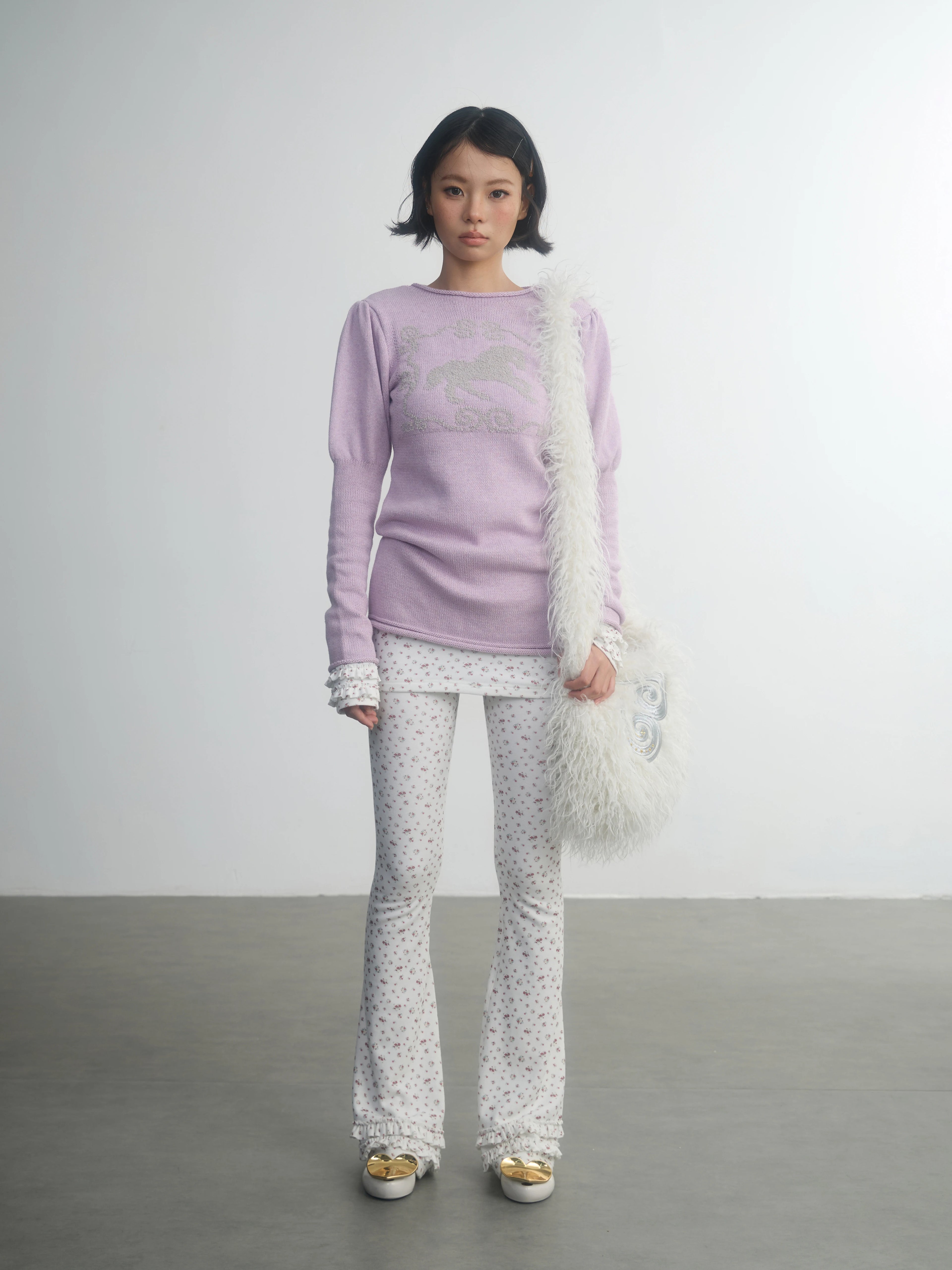 In Two Twos Fake Two Medium and Long Pony Sweaters