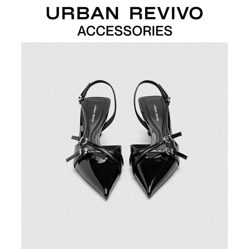 URBAN REVIVO Kitten and Pointed Empty Shoes