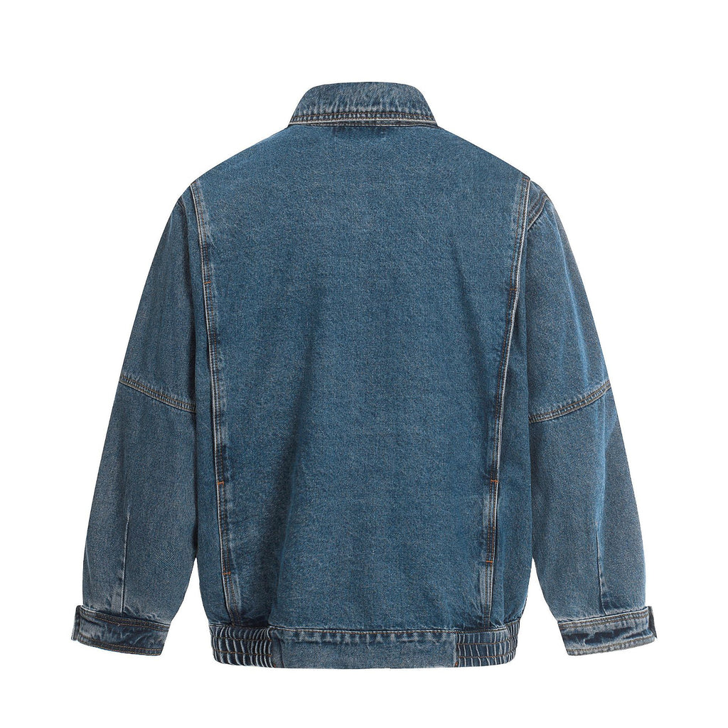 11KN Retro Upturned Denim Jacket
