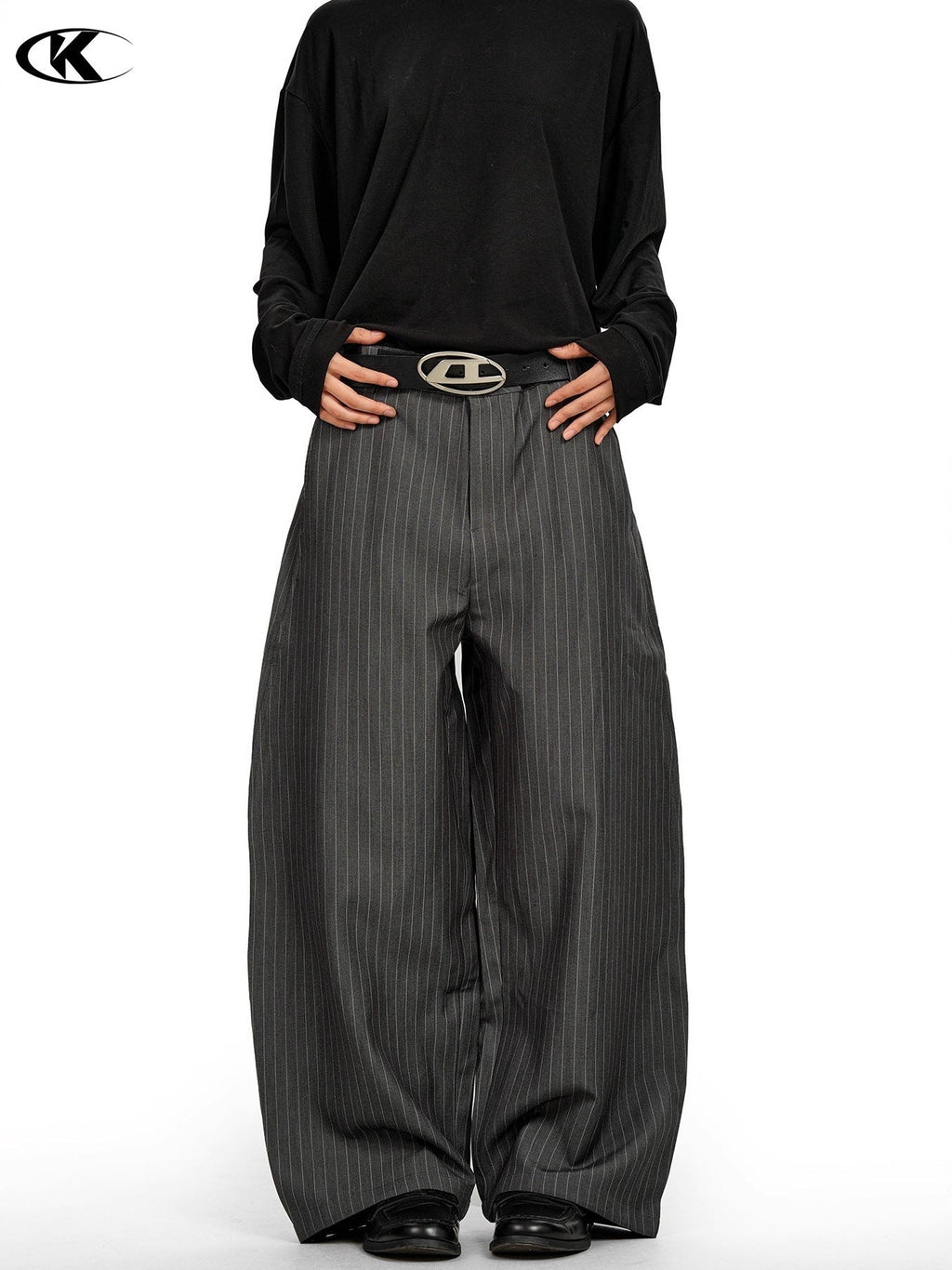 11KN Grey Striped Scimitar Trousers