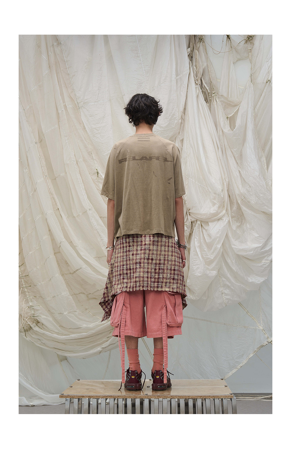RELABEL Streamer Adjustable Denim Eight-point Shorts