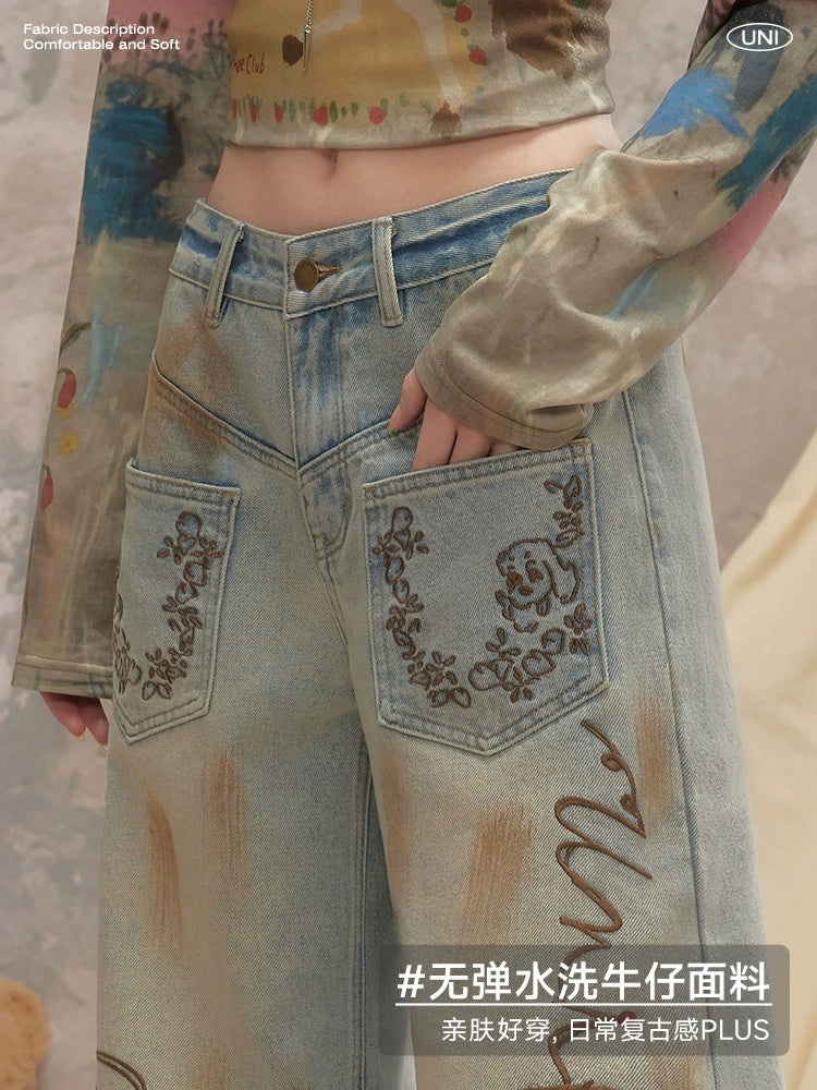 UNIFREE Casual Straight Jeans