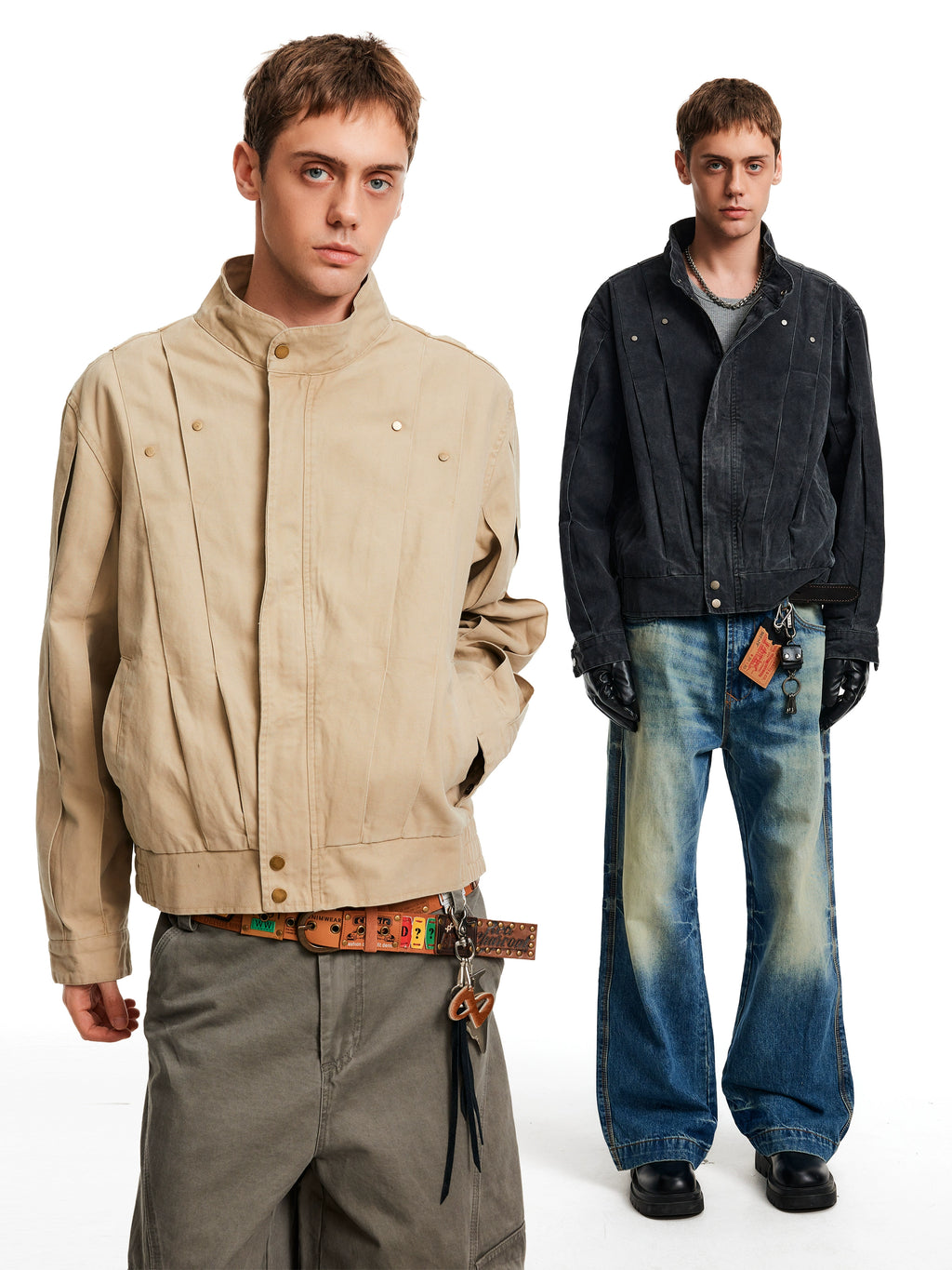 MADWITCH Vintage Wash Cut Loose Casual Jacket