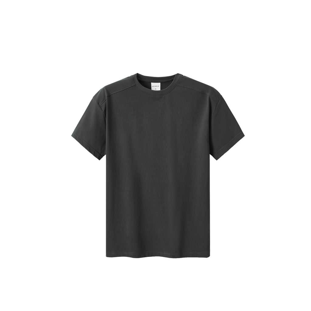 Anniehall Right-angled Shoulder Three-dimensional Cut Special Cuff Tee