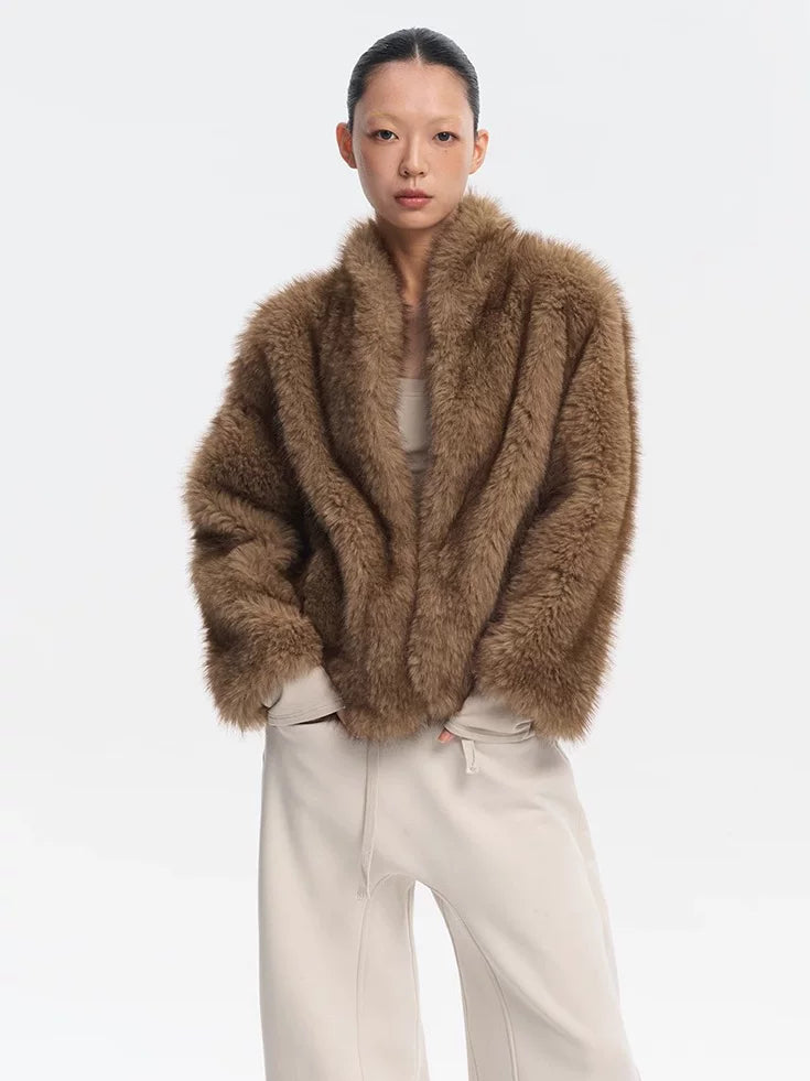 LINY LIBERTY Vintage Loose Plush Jacket