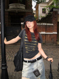 EAHO Shoulder Casual Versatile Tee