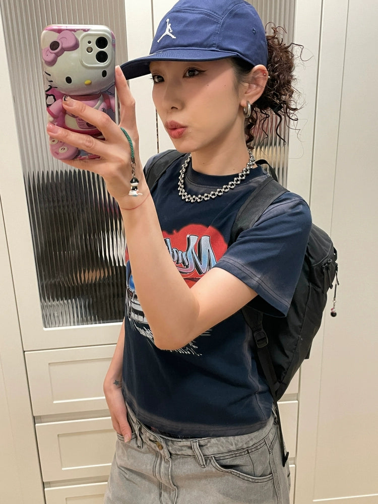 MMBBT Retro Old Printed Round Neck Tee