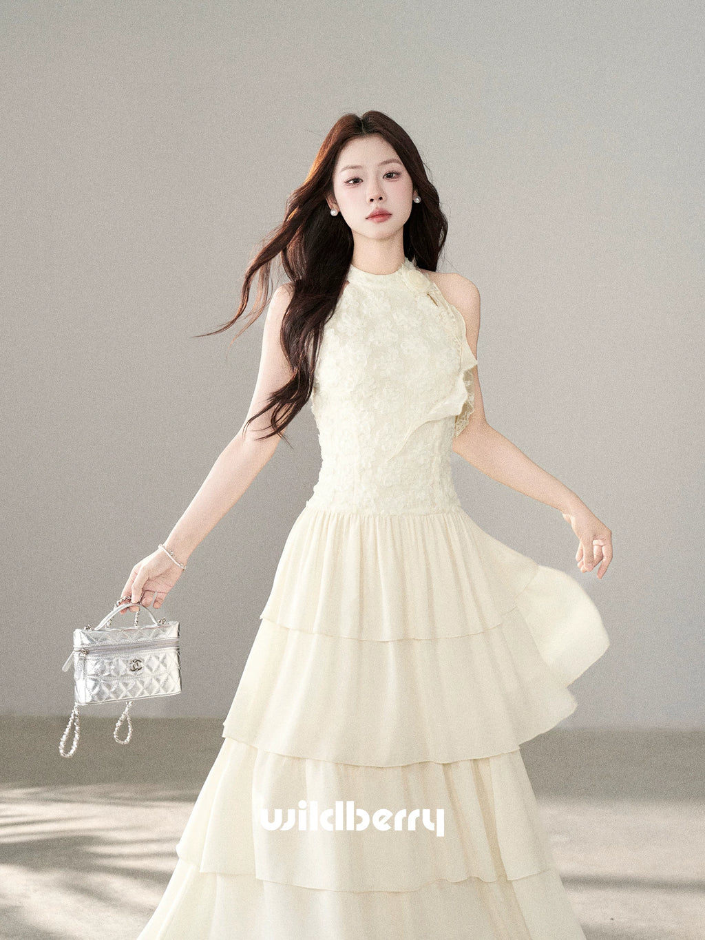 Wildberry Neck Waist Temperament Dress