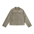 CHANYOOU Vintage Suede Short Slim Jacket