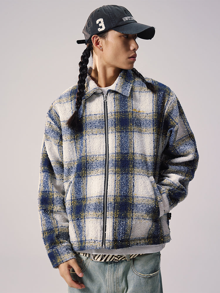 Remedy plaid SPRING Lapel jacket