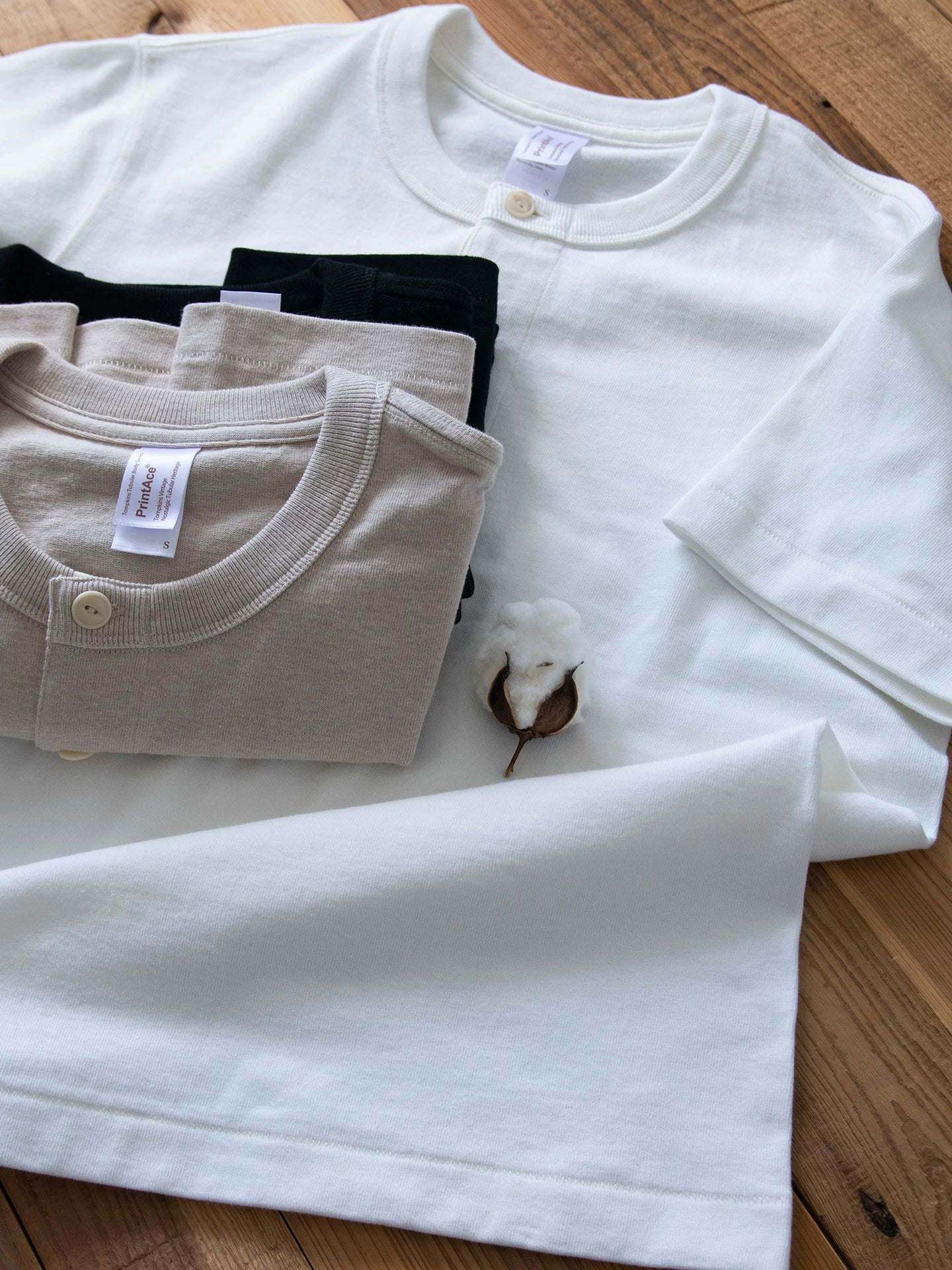 Akkad Kuti Vintage Henry Collar Loose Tee
