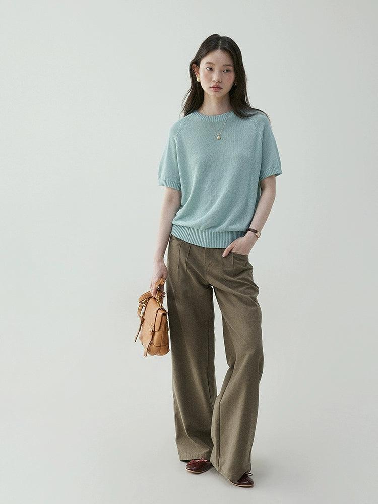 VOOE Vintage Versatile Loose Wide Leg Casual Pants