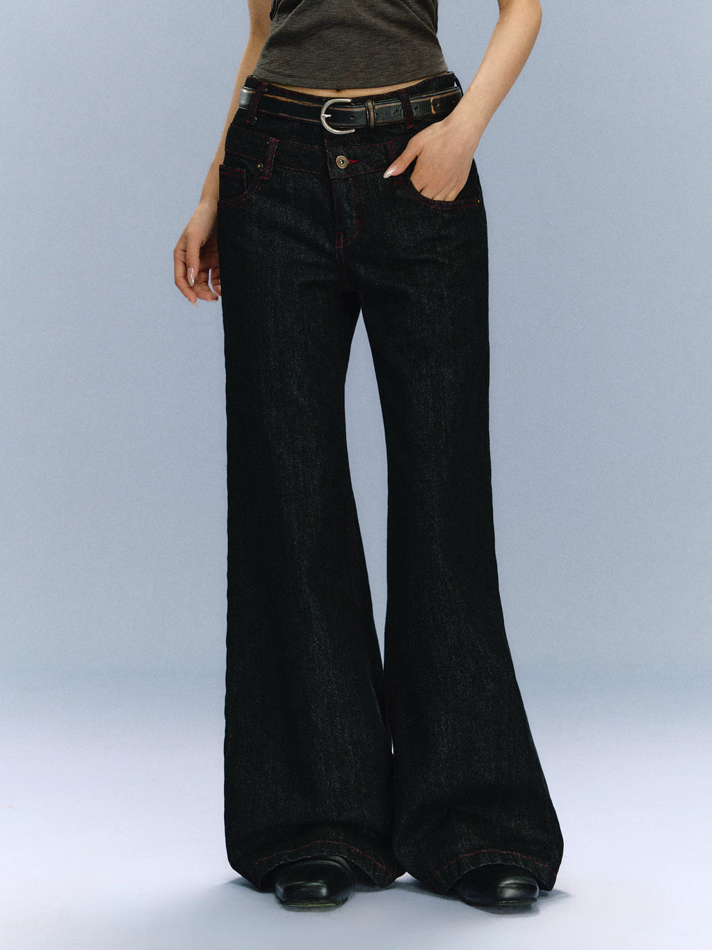 Ariseism Baggy Wide-leg Jeans