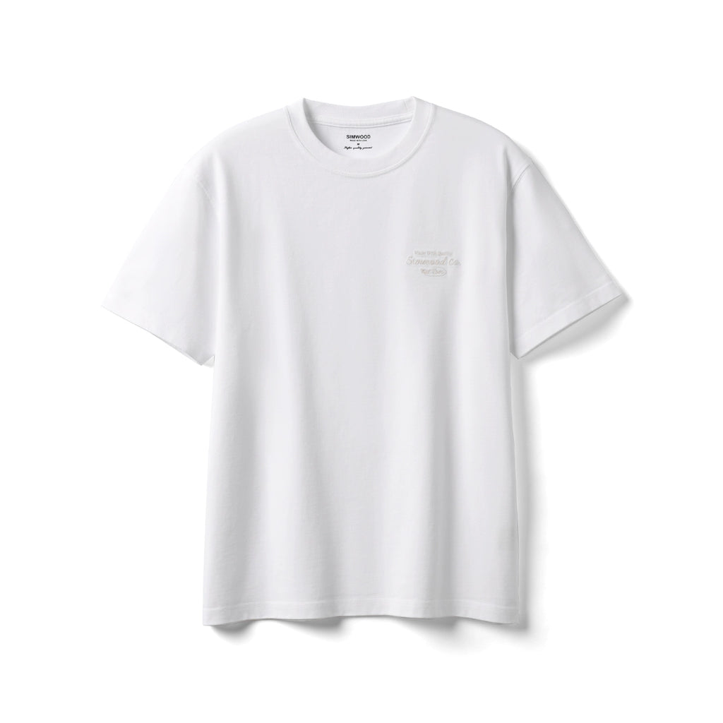 Simwood Basic Heavy Casual Round Neck Tee