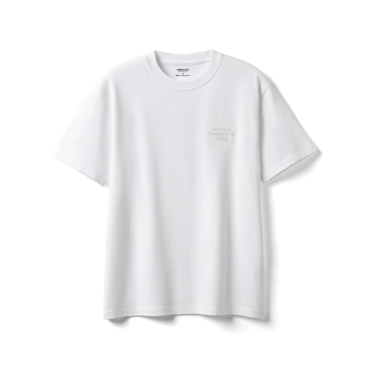 Simwood Basic Heavy Casual Round Neck Tee