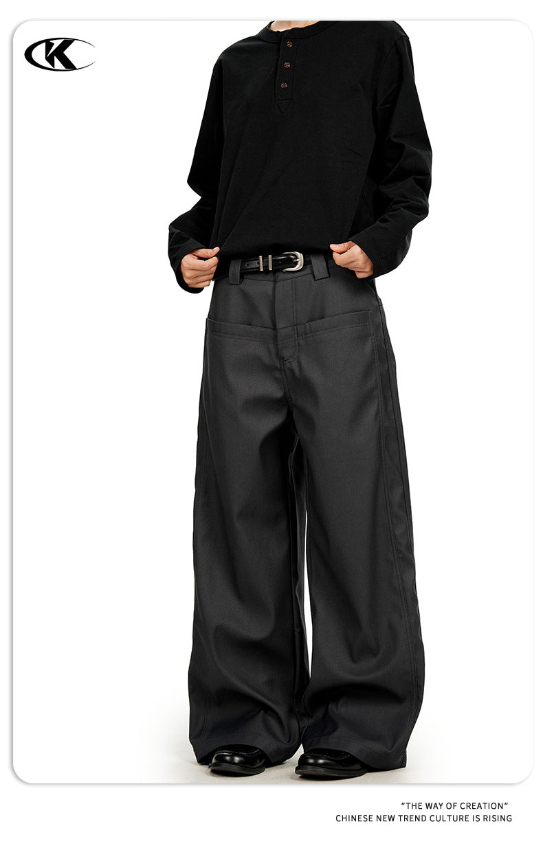 11KN Straight Three-dimensional Loose Versatile Casual Pants