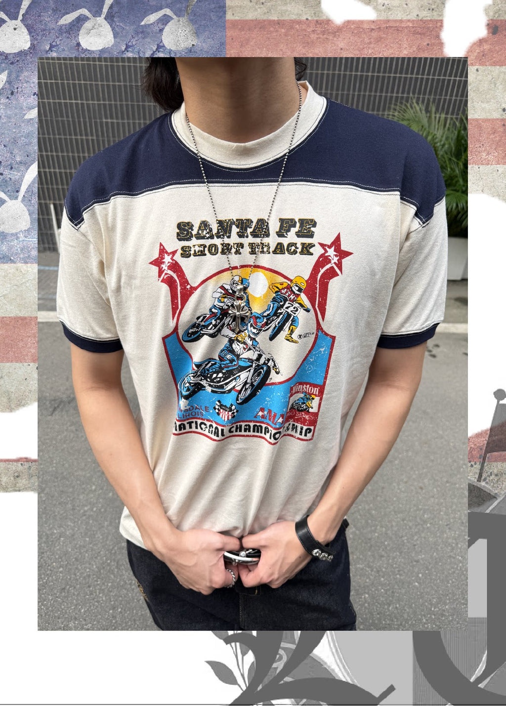 LOSTTAG Retro Champion Driver Print Tee