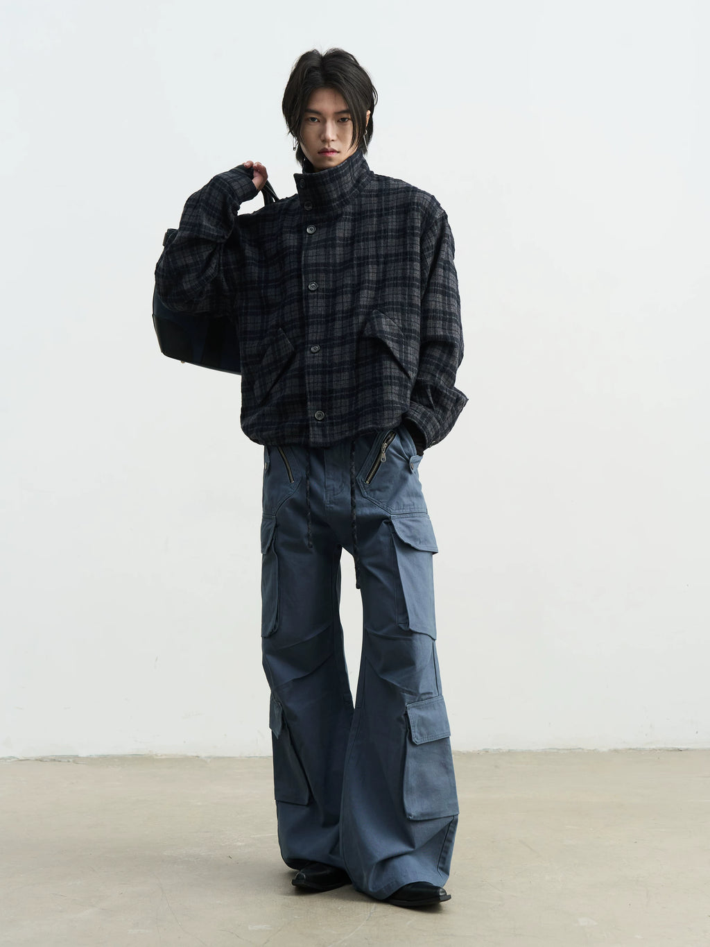 SOUTHFISH Loose Straight and High Casual Trousers