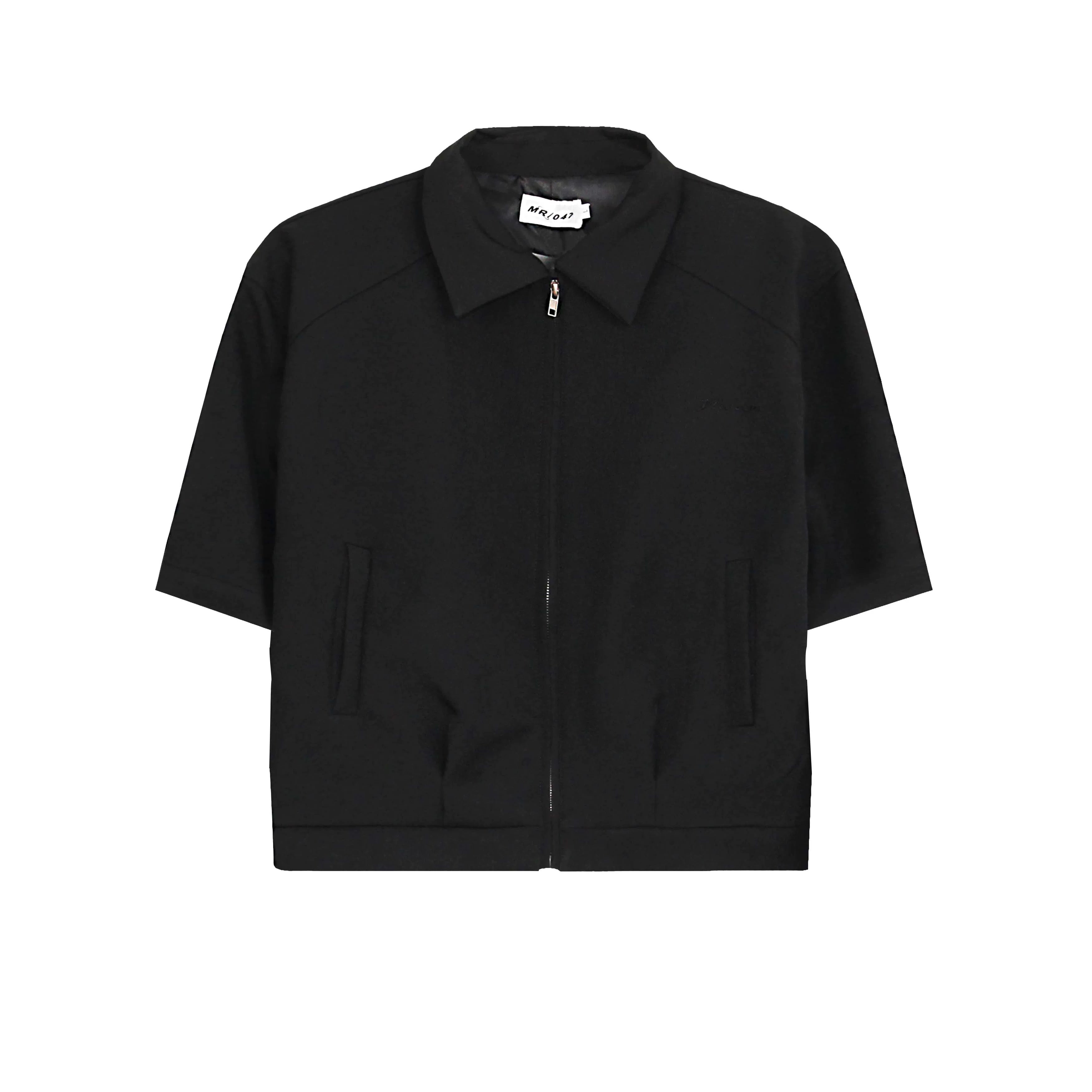 Zuocisankon Vintage Short Loose Zipper Jacket