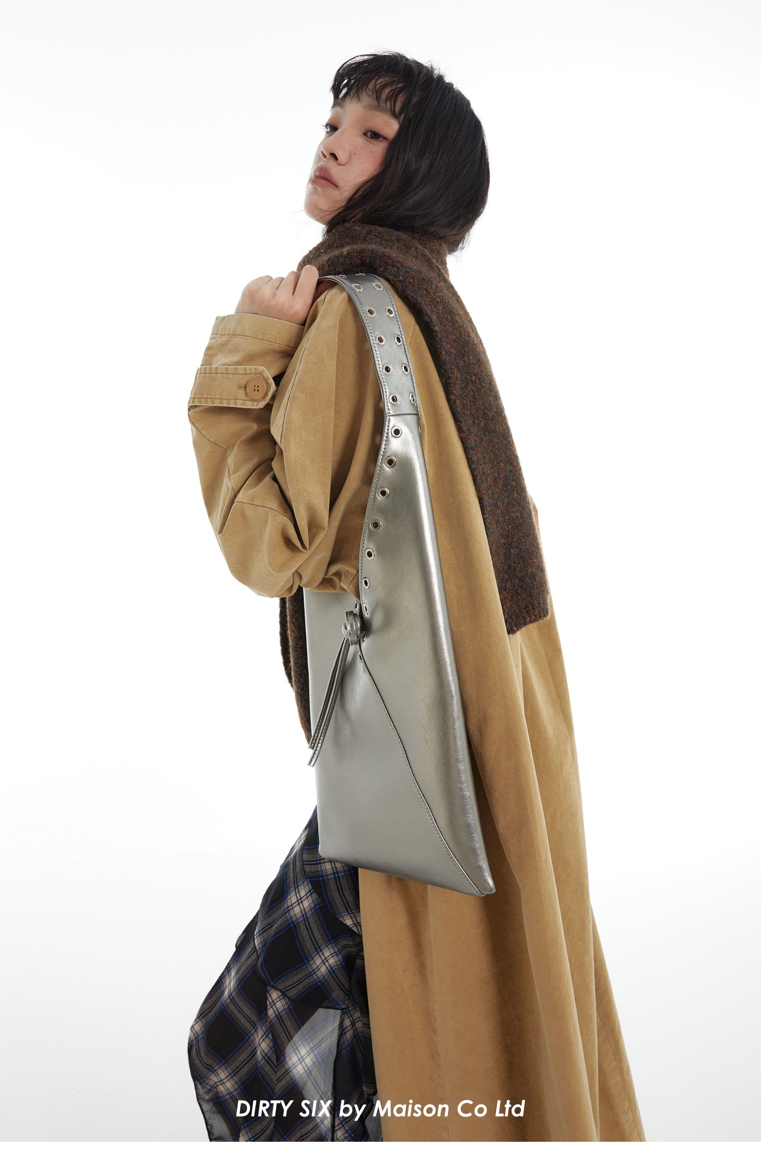 DirtySix Cow Split Weather trotro triangle vaporwave punk bag