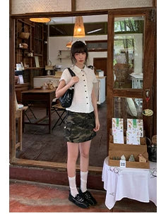 KANO Retro Old Camouflage Tooling Skirt