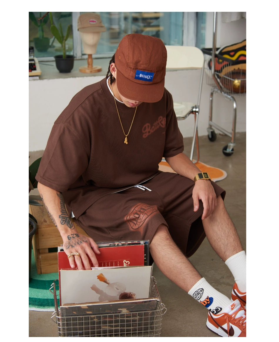 Battles Terry Print Suit Shorts