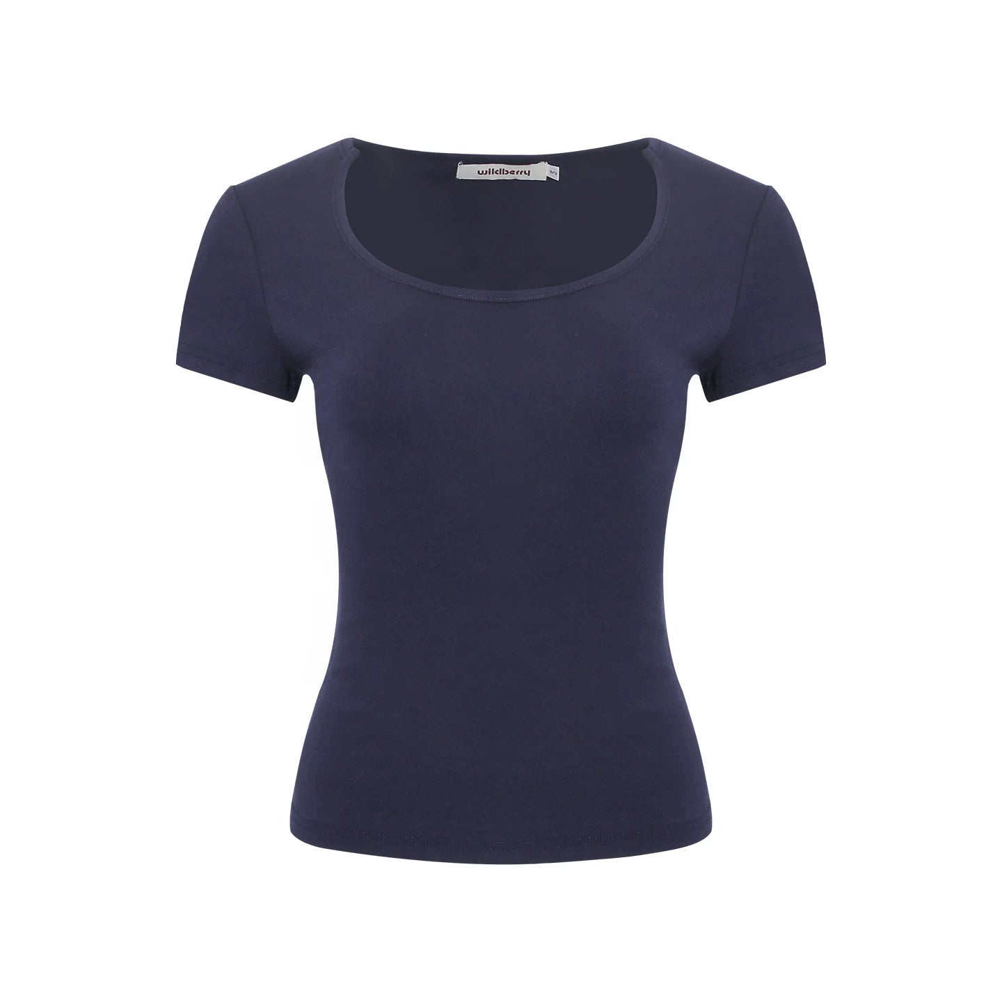 Wildberry U-neck Casual Slim and Thin Tee