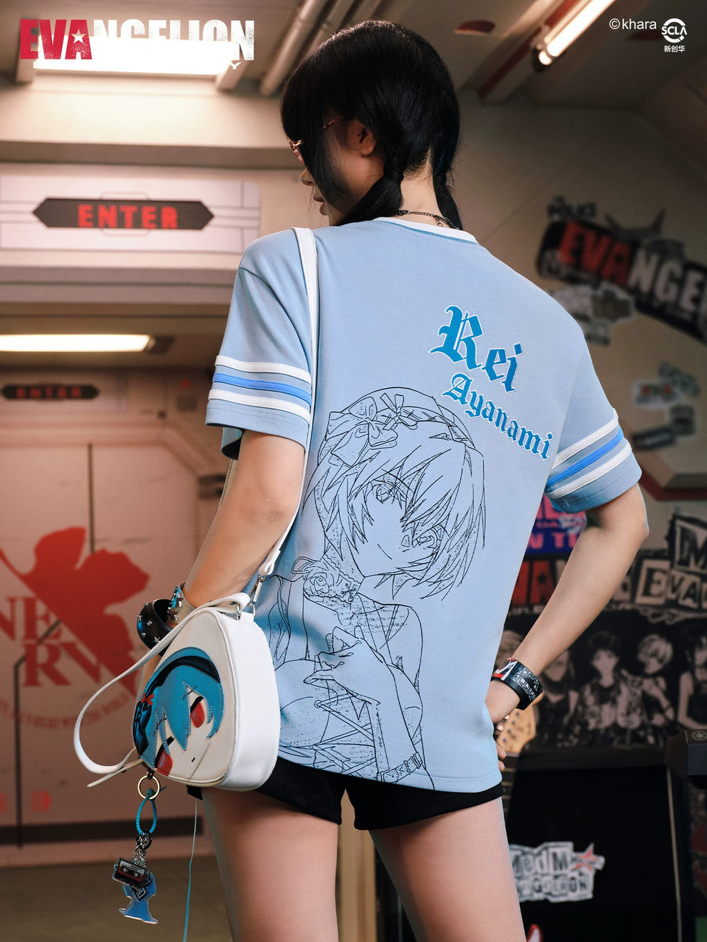 MEDM Embroidery Print Casual Tee
