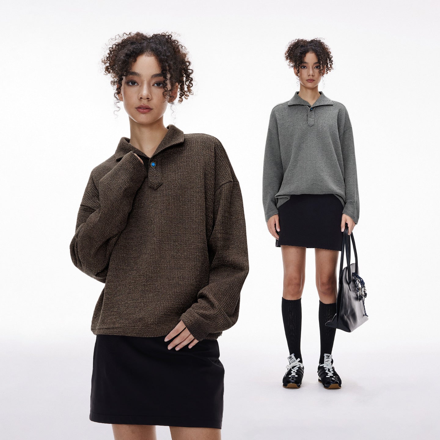 Inflation Loose Casual Lapel Long Sleeve