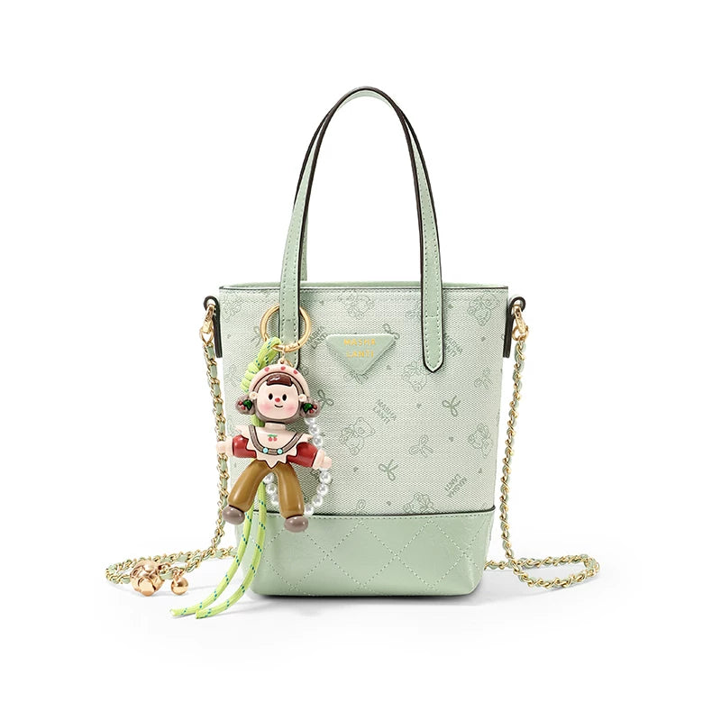Masha Lanti Chain Bear Crossbody Bag