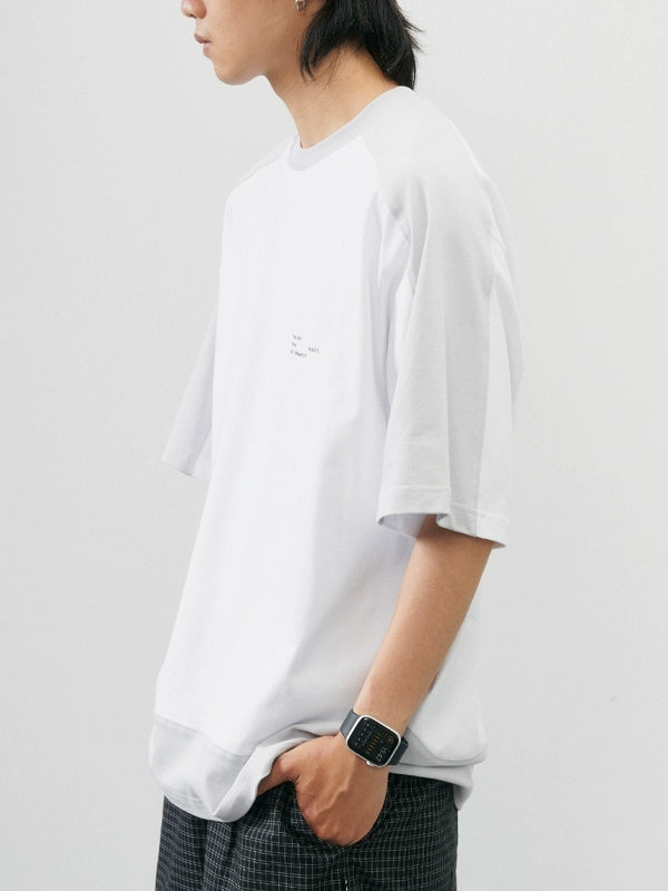 NUMBERSALT Loose and Versatile Contrasting Retro Tee