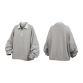 RELABEL Half Zipper Loose Lapel Long Sleeve