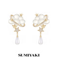 SUMIYAKI Temperament Diamond-encrusted Light Luxury Earrings