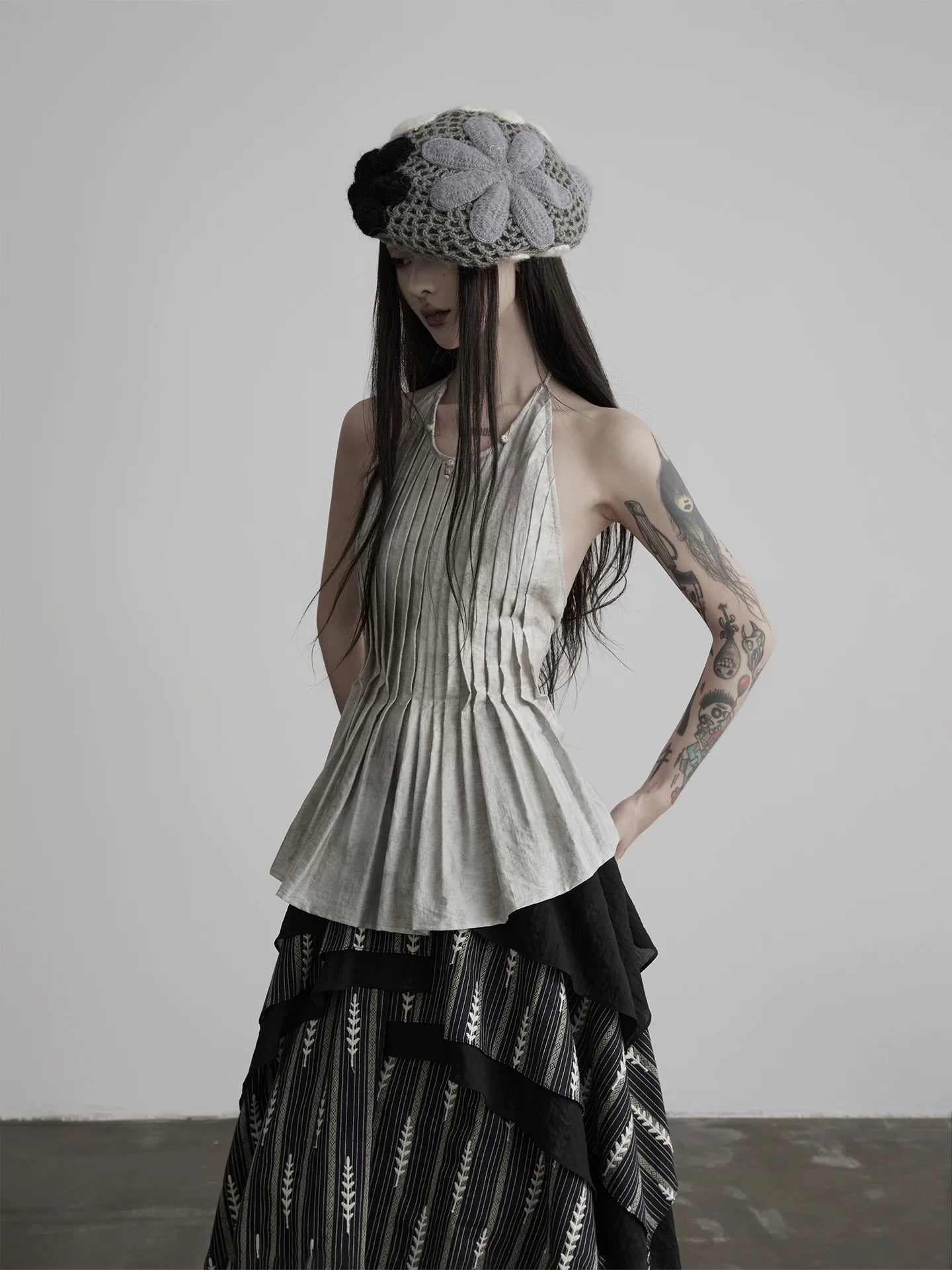 INDULGE Versatile Pleated Neck Sling