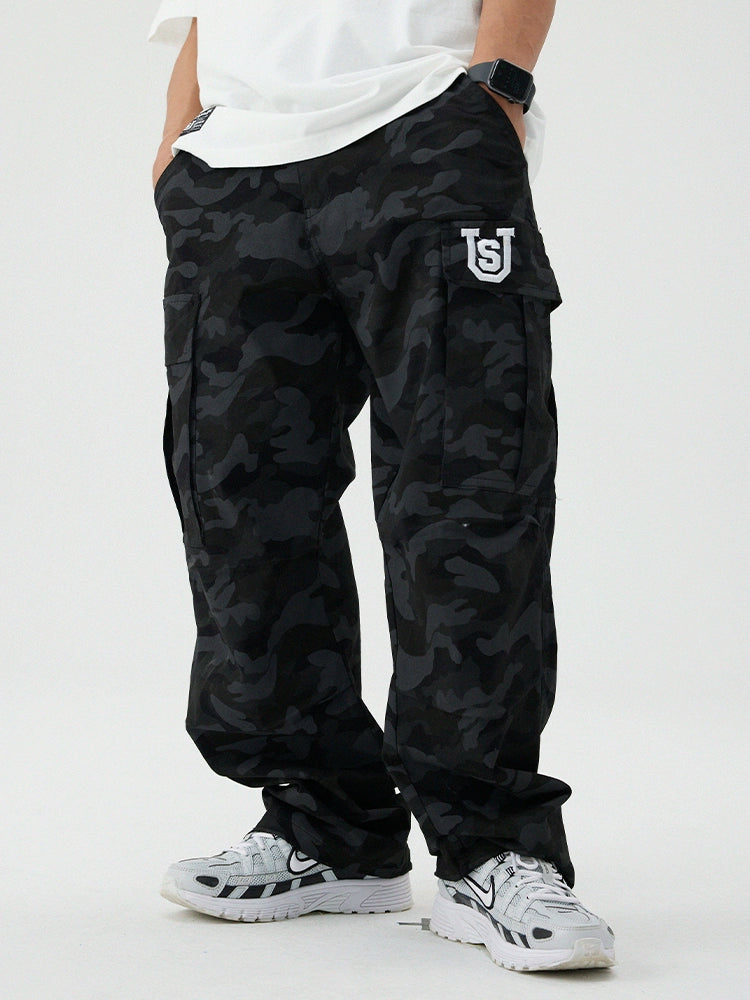 US Multi-pocket Camouflage Overalls