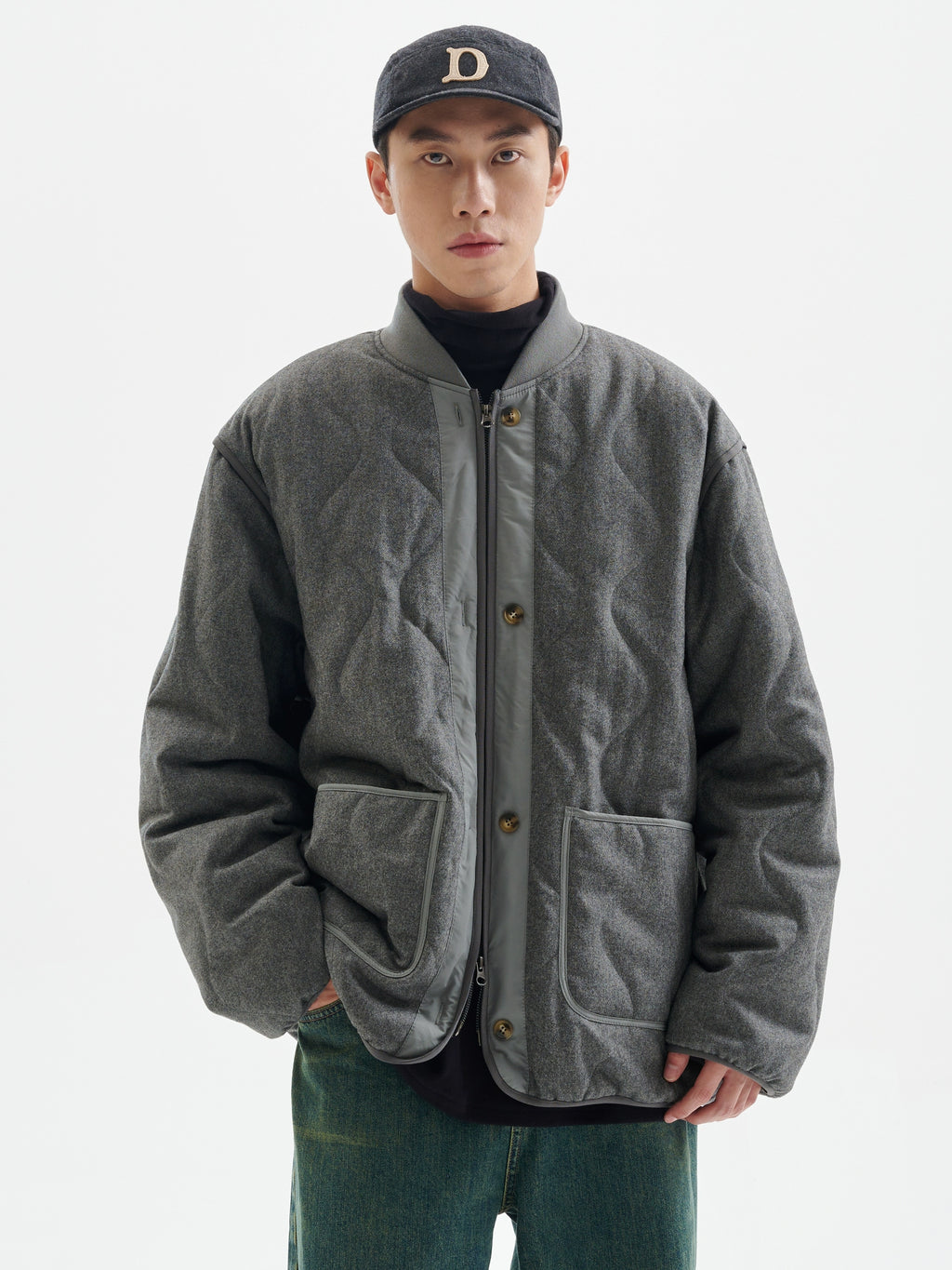 BUTTBILL Japanese woolen 3m Shirley quilting cotton rhombus graphene Jacket